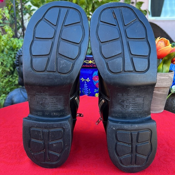 🏴󠁧󠁢󠁥󠁮󠁧󠁿 Dr. Martens MIE Vintage Platform MONO BLACK Side Zip Boots UK 7 - Picture 16 of 17